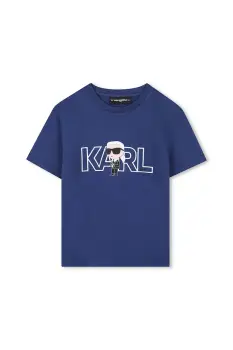 Karl Lagerfeld tricou de bumbac pentru copii cu imprimeu, Z30956 imagine