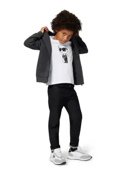 Karl Lagerfeld tricou de bumbac pentru copii culoarea alb, cu imprimeu, Z30957 imagine