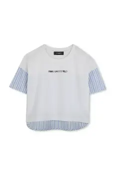 Karl Lagerfeld tricou de bumbac pentru copii Z30493 imagine