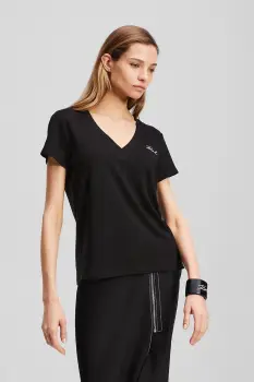 Karl Lagerfeld tricou de in culoarea negru, A3W17070 imagine