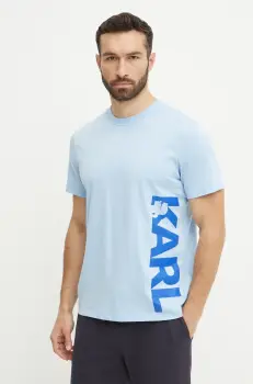 Karl Lagerfeld tricou din bumbac barbati, cu imprimeu, A2M46038 imagine