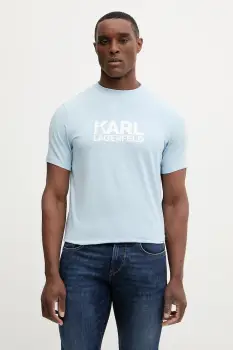 Karl Lagerfeld tricou din bumbac cu imprimeu, 561235.755780 imagine