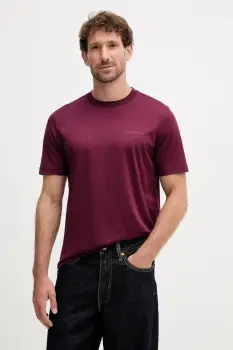 Karl Lagerfeld tricou din bumbac culoarea bordo, uni, 554200.755002 imagine