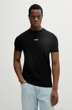 Karl Lagerfeld tricou din bumbac culoarea negru, cu imprimeu, 552224.755031 imagine