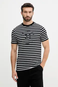 Karl Lagerfeld tricou din bumbac culoarea negru, cu imprimeu, 553225.755030 imagine