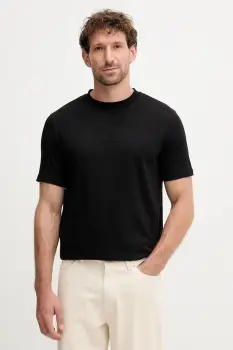 Karl Lagerfeld tricou din bumbac culoarea negru, cu imprimeu, 554225.755036 imagine