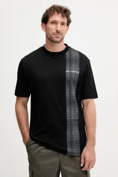 Karl Lagerfeld tricou din bumbac culoarea negru, cu imprimeu, 554225.755143 imagine