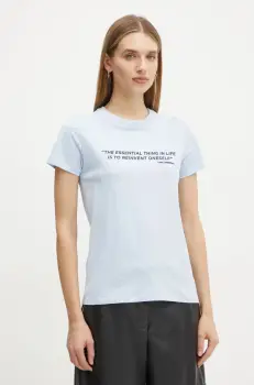 Karl Lagerfeld tricou din bumbac femei, A1W17068 imagine