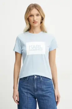 Karl Lagerfeld tricou din bumbac femei, ASW17010 imagine