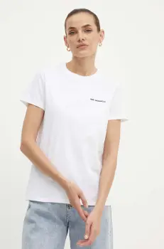 Karl Lagerfeld tricou din bumbac femei, culoarea alb, 245W1714 imagine