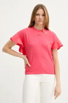 Karl Lagerfeld tricou din bumbac femei, culoarea rosu, A2W17063 imagine