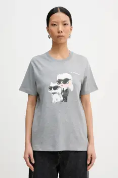 Karl Lagerfeld tricou din bumbac IKON A3W17077 imagine