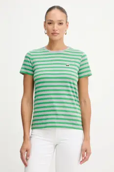Karl Lagerfeld tricou din bumbac IKON culoarea verde, B1W17037 imagine