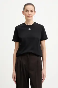 Karl Lagerfeld tricou din bumbac KL ESSENTIAL culoarea negru, B1W17091 imagine