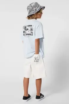 Karl Lagerfeld tricou pentru copii, din bumbac imagine