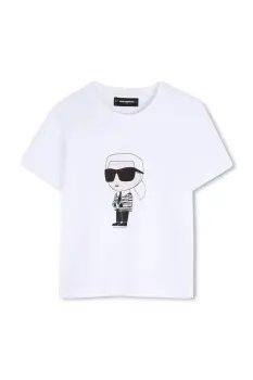 Karl Lagerfeld tricou pentru copii, din bumbac imagine