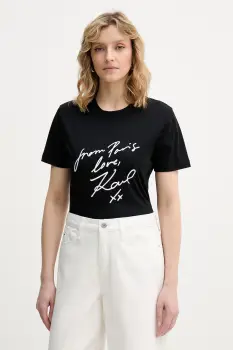 Karl Lagerfeld tricou pentru femei, din bumbac imagine