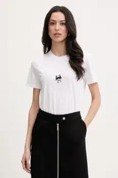 Karl Lagerfeld tricou pentru femei, din bumbac IKON imagine