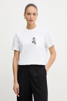Karl Lagerfeld tricou pentru femei, din bumbac IKON imagine