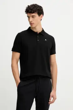 Karl Lagerfeld tricou polo culoarea negru, uni, 554235.745022 imagine