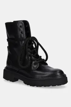 Kennel & Schmenger cizme de piele Jacy culoarea negru, cu toc plat, 61-38140.420 imagine