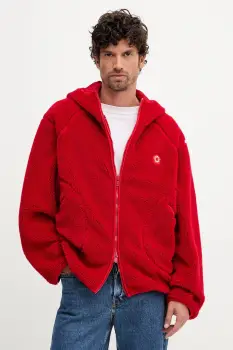 Kenzo bluza culoarea rosu, uni, FF65BL5504FP imagine