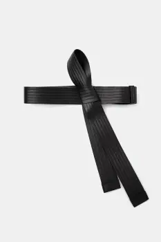 Kenzo curea de piele 45 mm Judo Belt femei, culoarea negru, FE68CE045L06.99 imagine