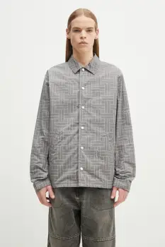 Kenzo geaca culoarea gri, de tranzitie, FF55BL0619NJ.96 imagine