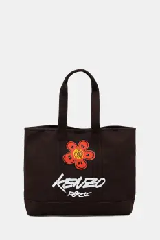 Kenzo geanta de bumbac culoarea maro, FF68SA911F36 imagine