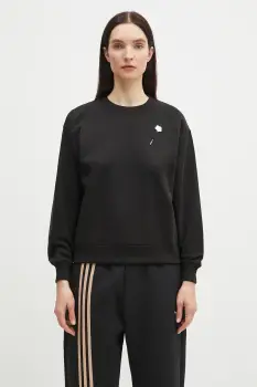 Kenzo hanorac de bumbac femei, culoarea negru, cu imprimeu, FF52SW1744MF.99J imagine