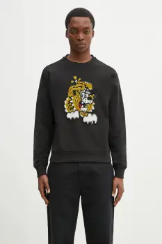 Kenzo hanorac de bumbac x Verdy culoarea negru, cu imprimeu, FF58SW2764MC.99J imagine