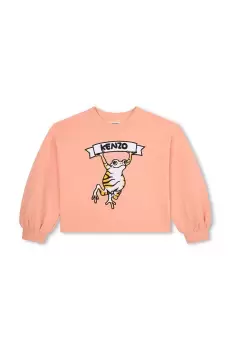 Kenzo Kids bluza copii culoarea roz, cu imprimeu imagine