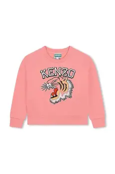 Kenzo Kids bluza copii culoarea roz, cu imprimeu, K60692 imagine