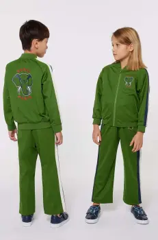 Kenzo Kids bluza copii culoarea verde, cu imprimeu, K60701 imagine