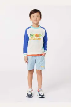 Kenzo Kids hanorac de bumbac pentru copii cu imprimeu imagine