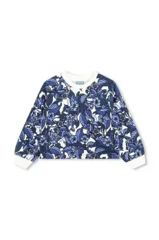 Kenzo Kids hanorac de bumbac pentru copii culoarea albastru marin, modelator, K60695 imagine