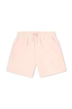 Kenzo Kids pantaloni scurti din bumbac pentru copii culoarea roz, neted, talie reglabila imagine