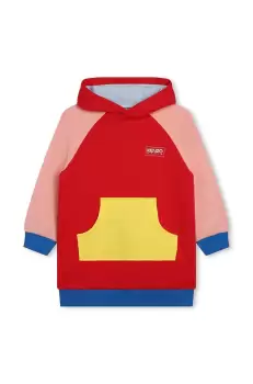 Kenzo Kids rochie fete culoarea rosu, mini, drept imagine
