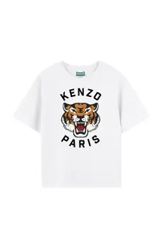 Kenzo Kids tricou de bumbac pentru copii culoarea alb, cu imprimeu, K61137 imagine