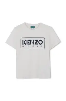 Kenzo Kids tricou de bumbac pentru copii culoarea alb, cu imprimeu, K61142 imagine
