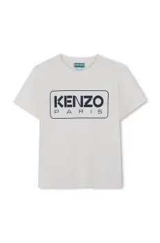 Kenzo Kids tricou de bumbac pentru copii culoarea alb, cu imprimeu, K61142 imagine