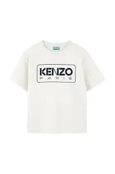 Kenzo Kids tricou de bumbac pentru copii culoarea alb, cu imprimeu, K61494 imagine