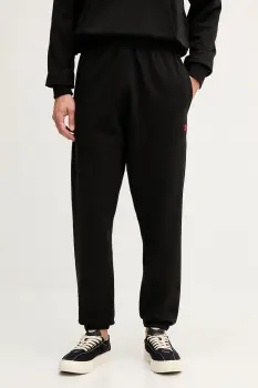 Kenzo pantaloni de trening din bumbac culoarea negru, uni, FE65PA8254MF imagine