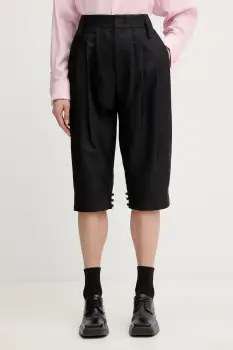 Kenzo pantaloni scurti eleganti pentru femei, din lana imagine