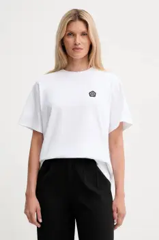 Kenzo tricou din bumbac culoarea alb, FF52TS5524SO imagine