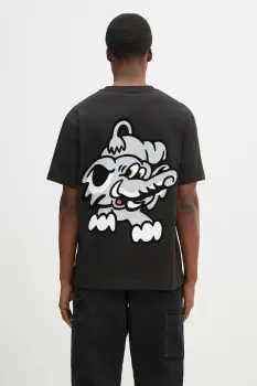 Kenzo tricou din bumbac x Verdy barbati, culoarea negru, cu imprimeu, FF55TS4994SG.99J imagine