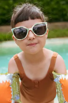 Ki ET LA ochelari de soare copii BuZZ culoarea bej imagine