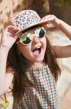 Ki ET LA ochelari de soare copii Lion culoarea bej imagine