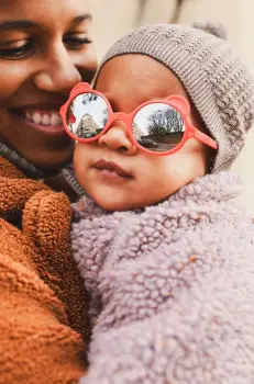 Ki ET LA ochelari de soare copii Ourson culoarea rosu imagine