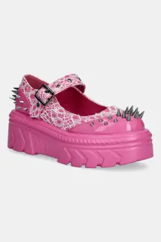 Koi Footwear balerini Candyfloss Demon Spiked Stomper culoarea roz, AK49 imagine